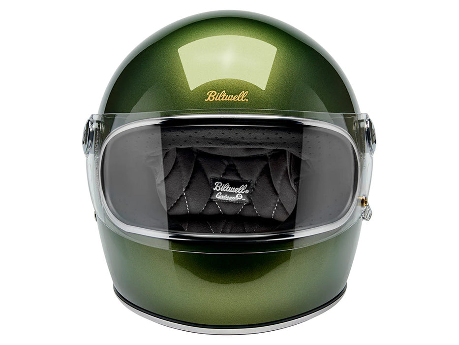 Gringo S Helmet - Metallic Dart Green with ECE R22.06 Compliance