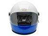 Gringo S Helmet - Apex Gloss White, Red & Blue with ECE R22.06 Compliance