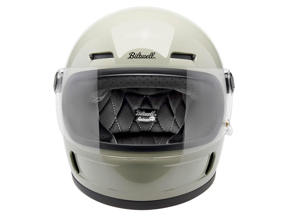 Gringo SV Helmet - Gloss Chalk Grey with ECE R22.06 Compliance