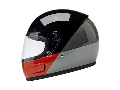 Gringo SV Helmet - Intersection Black, Orange & Grey with ECE R22.06 Compliance