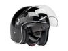 Tahoe Open Face Helmet - Gloss Black with ECE R22.06 Compliance