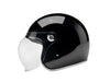 Tahoe Open Face Helmet - Gloss Black with ECE R22.06 Compliance