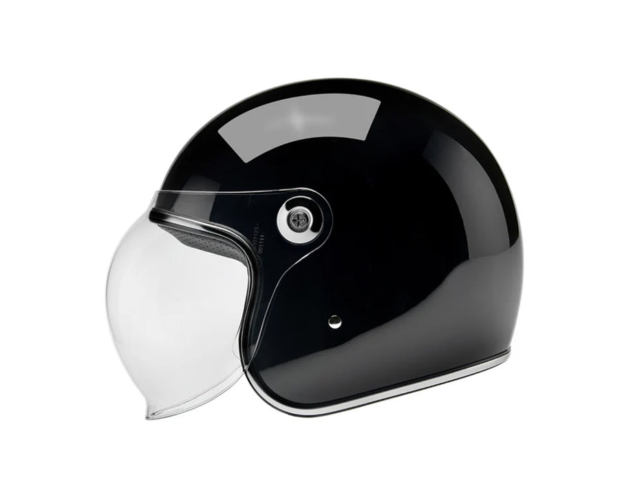 Tahoe Open Face Helmet - Gloss Black with ECE R22.06 Compliance