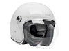 Tahoe Open Face Helmet - Gloss White with ECE R22.06 Compliance
