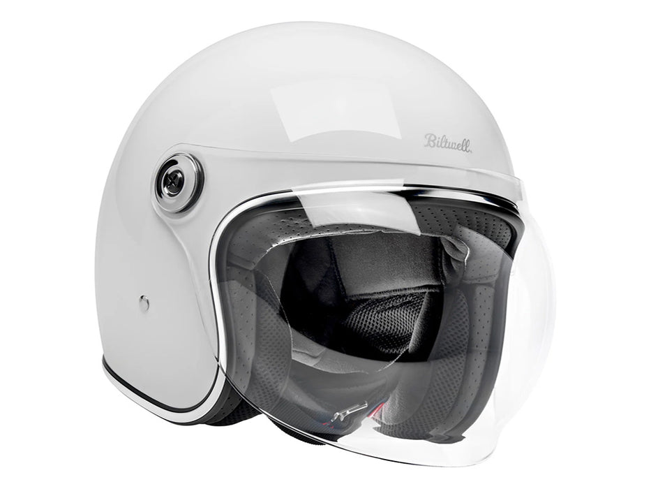 Tahoe Open Face Helmet - Gloss White with ECE R22.06 Compliance