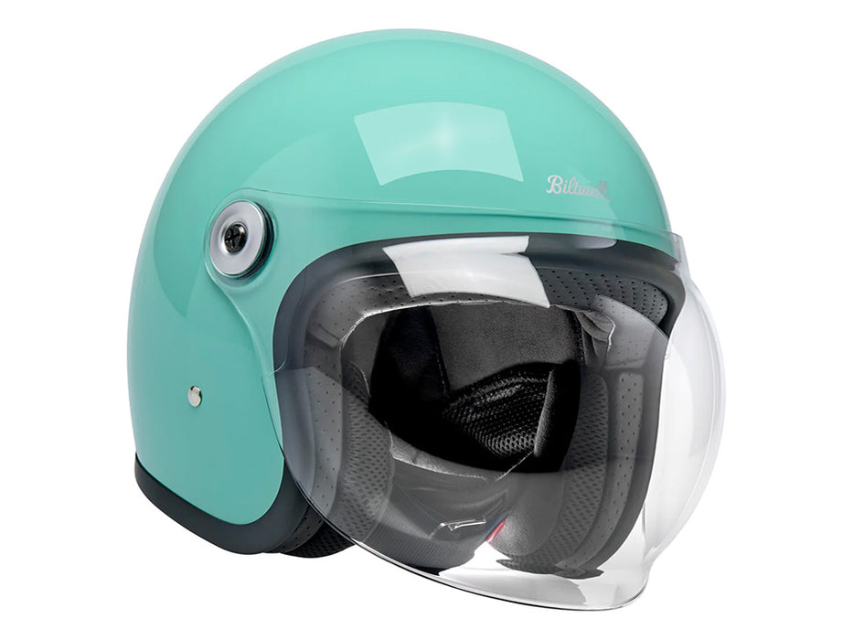 Tahoe Open Face Helmet - Gloss Mint Julep with ECE R22.06 Compliance