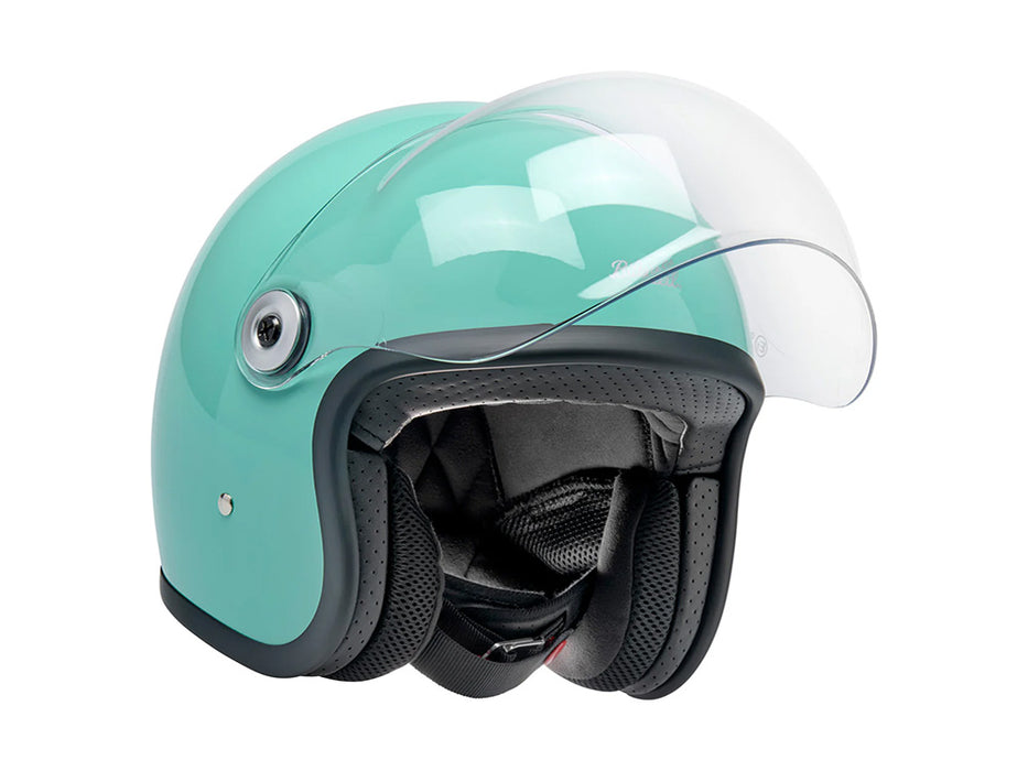 Tahoe Open Face Helmet - Gloss Mint Julep with ECE R22.06 Compliance