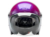 Tahoe Open Face Helmet - Metallic Grape with ECE R22.06 Compliance