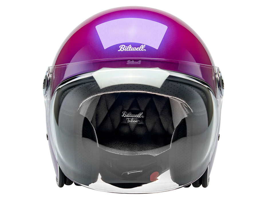 Tahoe Open Face Helmet - Metallic Grape with ECE R22.06 Compliance