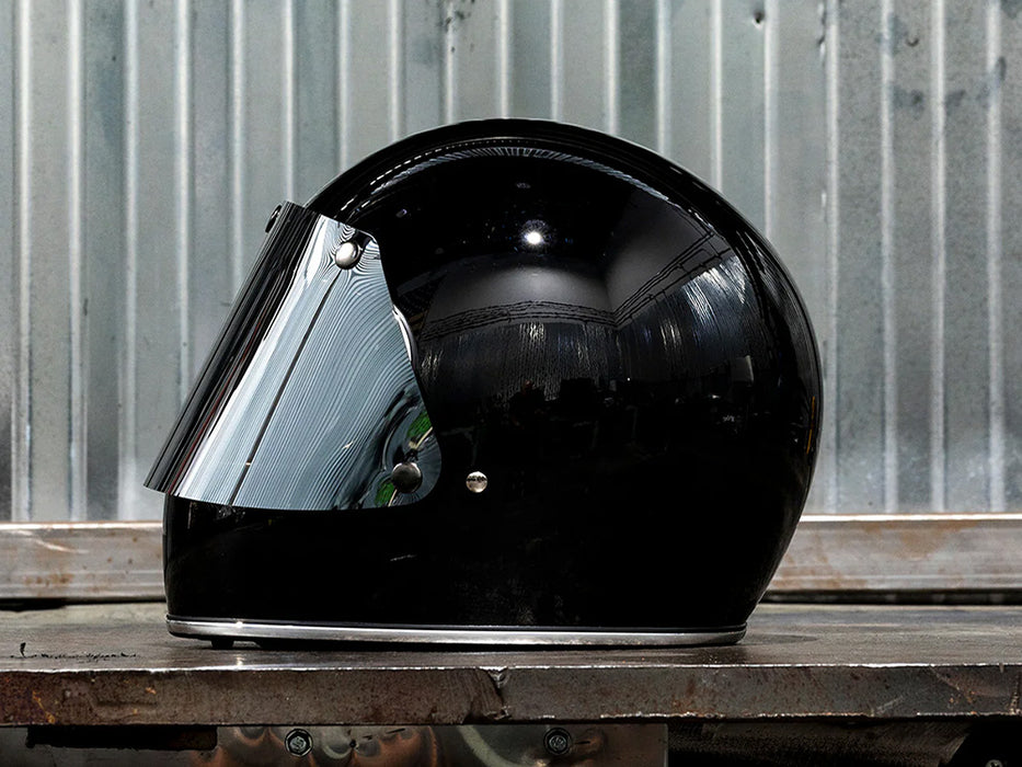 Gringo Blast Shield Visor - Chrome Mirror. Fits R22.06 Gringo Helmets