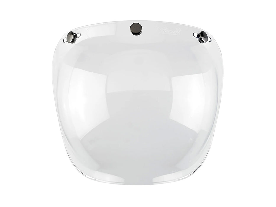 Bubble Shield Visor - Clear. Fits Gringo Helmets & Most Helmets With 3 Studs Along The Top