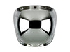 Bubble Shield Visor - Chrome Mirror. Fits Gringo Helmets & Most Helmets With 3 Studs Along The Top