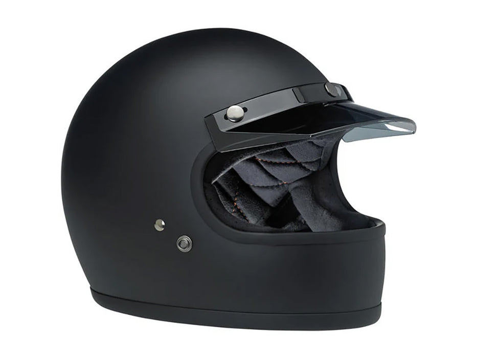 Moto Visor - Smoke Translucent. Fits Gringo Helmets & Most Helmets With 3 Studs Along The Top