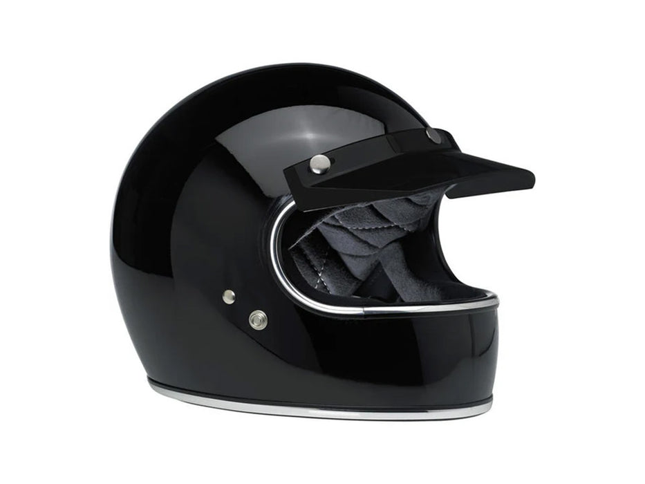 Moto Visor - Black. Fits Gringo Helmets & Most Helmets With 3 Studs Along The Top