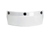 Moto Visor - White. Fits Gringo Helmets & Most Helmets With 3 Studs Along The Top