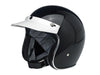 Moto Visor - White. Fits Gringo Helmets & Most Helmets With 3 Studs Along The Top