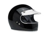 Moto Visor - White. Fits Gringo Helmets & Most Helmets With 3 Studs Along The Top