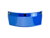 Moto Visor - Blue. Fits Gringo Helmets & Most Helmets With 3 Studs Along The Top
