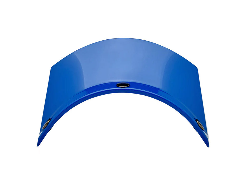 Moto Visor - Blue. Fits Gringo Helmets & Most Helmets With 3 Studs Along The Top
