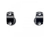 1.75in. Straight Slimline Risers - Black. Fits 1in. Handlebar
