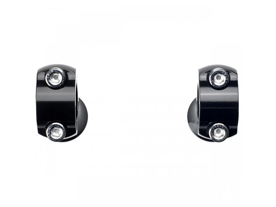 1.75in. Straight Slimline Risers - Black. Fits 1in. Handlebar