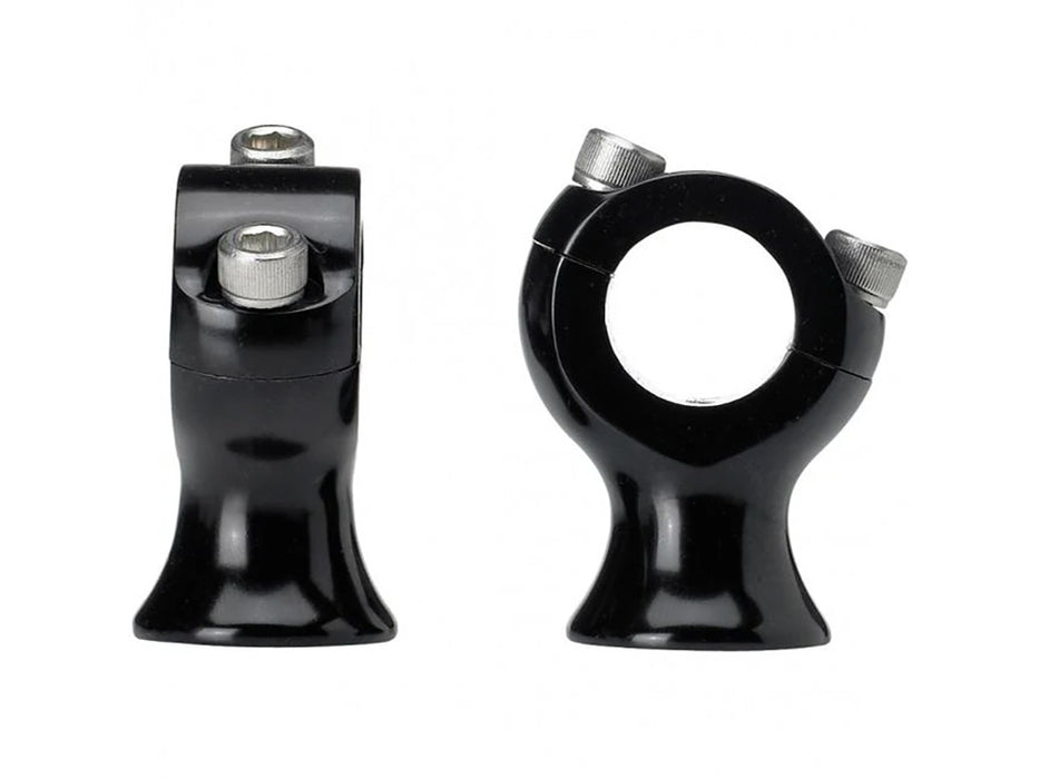 1.75in. Straight Slimline Risers - Black. Fits 1in. Handlebar