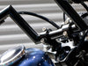1.75in. Straight Slimline Risers - Black. Fits 1in. Handlebar