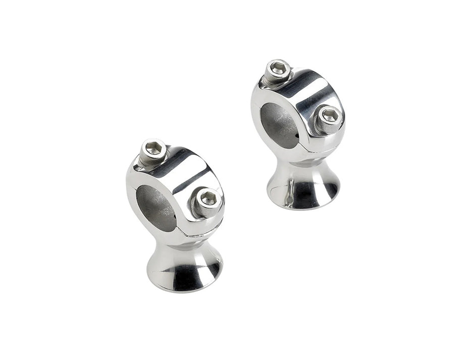1.75in. Straight Slimline Risers - Polished. Fits 1in. Handlebar