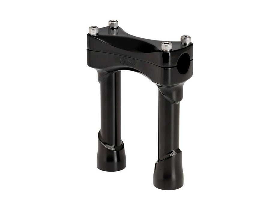 6in. Straight Murdock Risers - Black. Fits 1in. Handlebar
