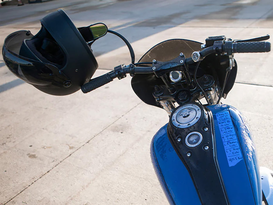 6in. Straight Murdock Risers - Black. Fits 1in. Handlebar