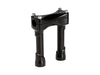 6in. Straight Murdock Risers - Black. Fits 1in. Handlebar