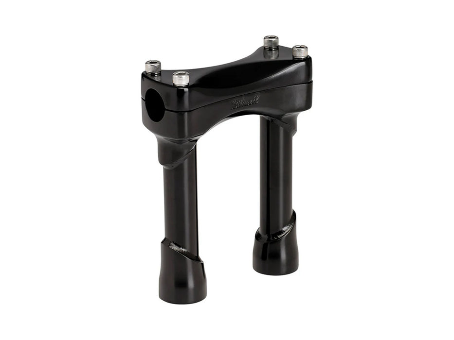 6in. Straight Murdock Risers - Black. Fits 1in. Handlebar