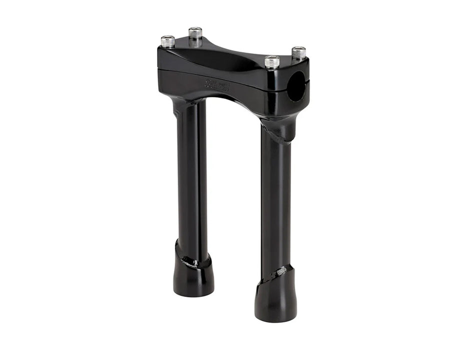 8in. Straight Murdock Risers - Black. Fits 1in. Handlebar