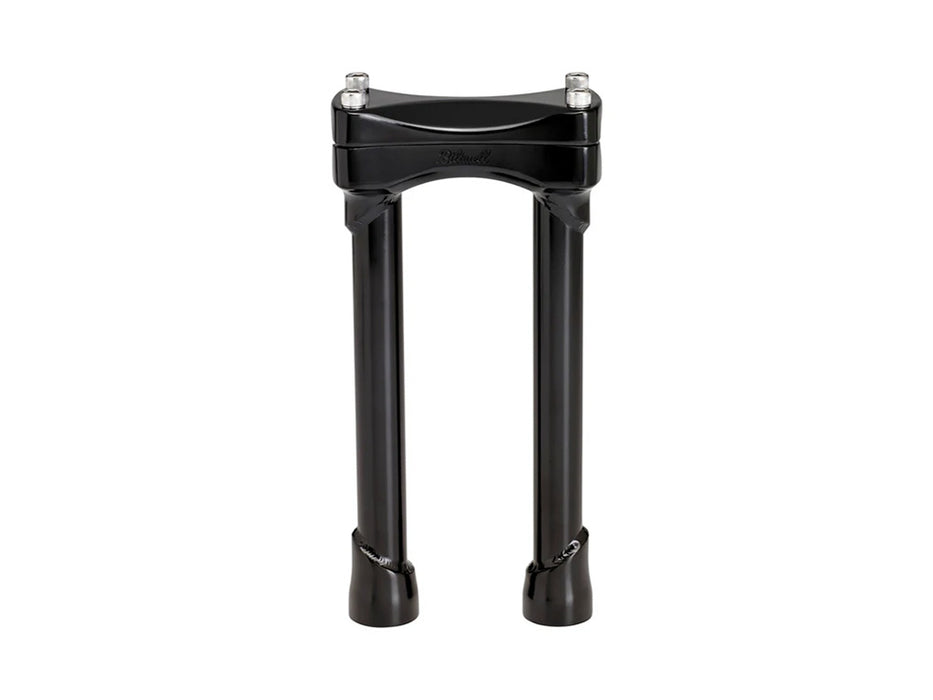 10in. Straight Murdock Risers - Black. Fits 1in. Handlebar