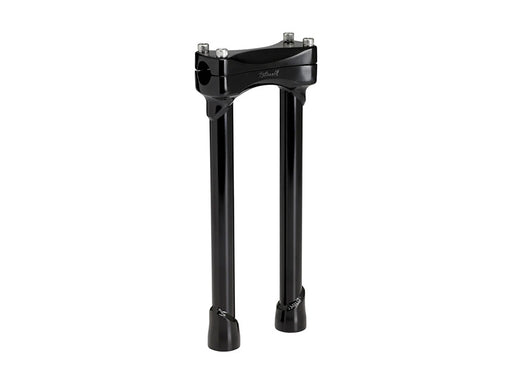 12in. Straight Murdock Risers - Black. Fits 1in. Handlebar
