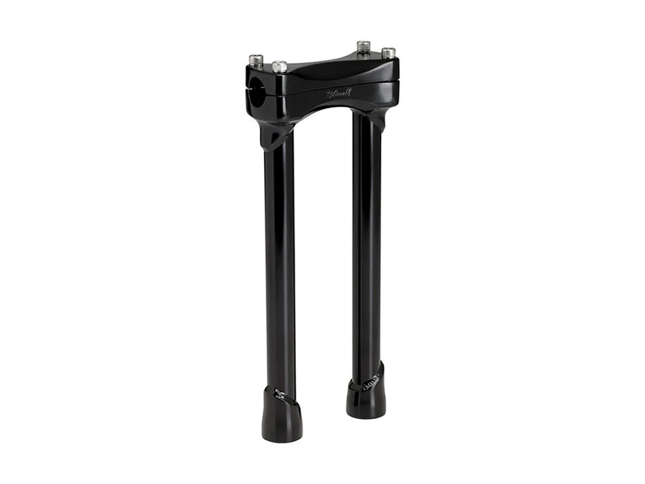 12in. Straight Murdock Risers - Black. Fits 1in. Handlebar