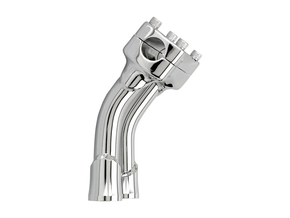 6in. Pullback Murdock Risers - Chrome. Fits 1in. Handlebar