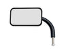 Rectangular Utility Mirrors - Satin Black. Left and Right Set