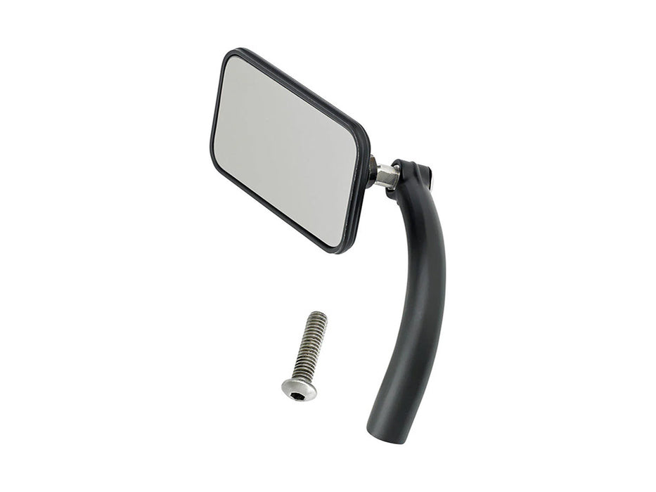 Rectangular Utility Mirrors - Satin Black. Left and Right Set