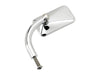 Rectangular Utility Mirrors - Chrome. Left and Right Set