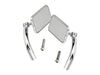 Rectangular Utility Mirrors - Chrome. Left and Right Set