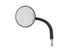 Round Utility Mirrors - Satin Black. Left and Right Set