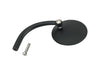 Round Utility Mirrors - Satin Black. Left and Right Set