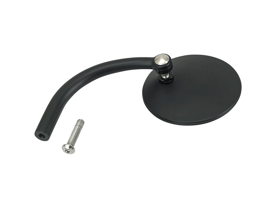 Round Utility Mirrors - Satin Black. Left and Right Set