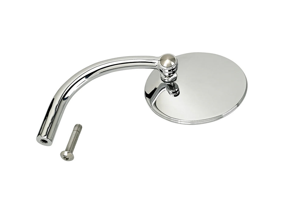 Round Utility Mirrors - Chrome. Left and Right Set