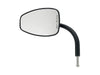 Teardrop Utility Mirrors - Satin Black. Left and Right Set