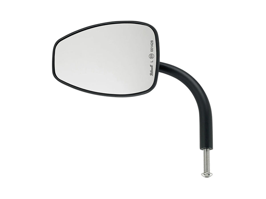 Teardrop Utility Mirrors - Satin Black. Left and Right Set