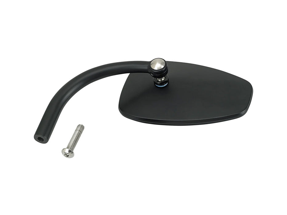 Teardrop Utility Mirrors - Satin Black. Left and Right Set