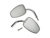 Teardrop Utility Mirrors - Chrome. Left and Right Set