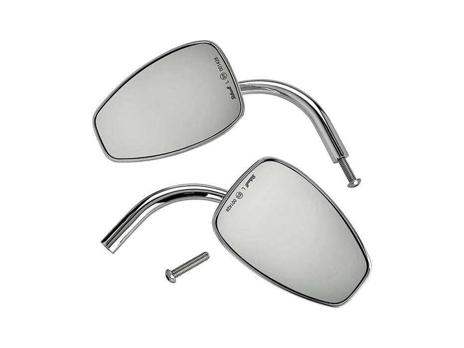Teardrop Utility Mirrors - Chrome. Left and Right Set